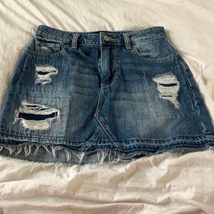 hollister denim shirt